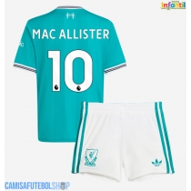 Camisa de time de futebol Liverpool Alexis Mac Allister #10 Replicas 3º Equipamento Infantil 2025-26 Manga Curta (+ Calças curtas)